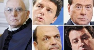 Mattarella-Renzi-Berlusconi-Alfano-Salvini